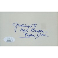Billie Dove Actress Signed 3x5 Index Card JSA Authenticated Personalized