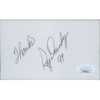Roy Drusky Country Signer Signed 3x5 Index Card JSA Authenticated