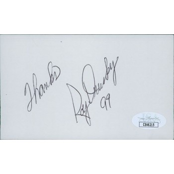 Roy Drusky Country Signer Signed 3x5 Index Card JSA Authenticated