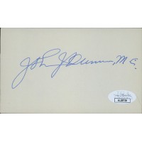 John Duncan Sr. Tennessee Congressman Signed 3x5 Index Card JSA Authenticated