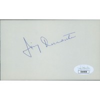 Jimmy Durante Actor Comedian Signed 3x5 Index Card JSA Authenticated
