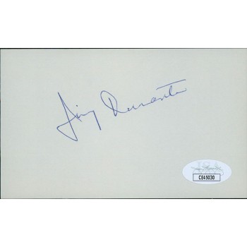 Jimmy Durante Actor Comedian Signed 3x5 Index Card JSA Authenticated