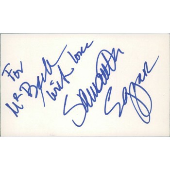 Samantha Eggar Actress Signed 3x5 Index Card JSA Authenticated Personalized
