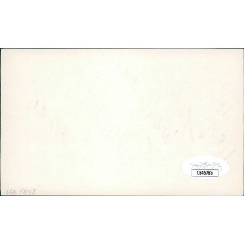 Samantha Eggar Actress Signed 3x5 Index Card JSA Authenticated Personalized