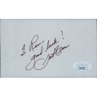Jack Elam Actor Signed 3x5 Index Card JSA Authenticated Personalized
