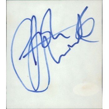 John Entwistle Guitarist The Who Signed 3.5x4 Cut Index Card JSA Authenticated