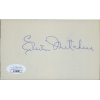 Harlan Erwin Mitchell Georgia Congressman Signed 3x5 Index Card JSA Authentic