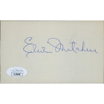 Harlan Erwin Mitchell Georgia Congressman Signed 3x5 Index Card JSA Authentic