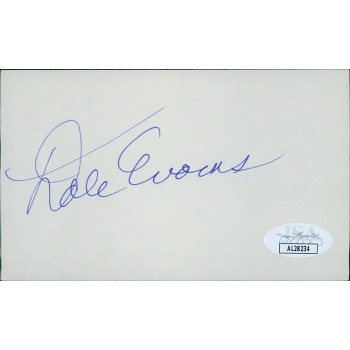 Dale Evans Actress Signed 3x5 Index Card JSA Authenticated