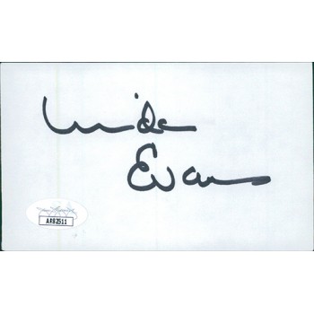 Linda Evans Actress Signed 3x5 Index Card JSA Authenticated