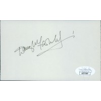 Douglas Fairbanks Jr. Actor Signed 3x5 Index Card JSA Authenticated
