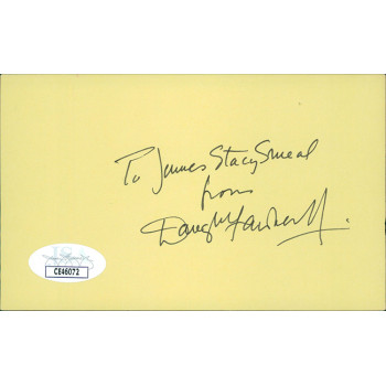 Douglas Fairbanks Jr. Actor Signed 3x5 Index Card JSA Authenticated Personalized