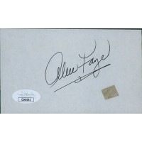 Alice Faye Actress Singer Signed 3x5 Cut Page JSA Authenticated