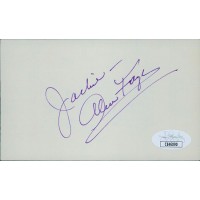Alice Faye Actress Singer Signed 3x5 Index Card JSA Authenticated Personalized