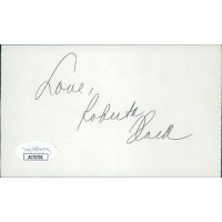 Roberta Flack Singer Musician Signed 3x5 Index Card JSA Authenticated