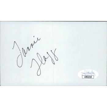 Fannie Flagg Actress Author Signed 3x5 Index Card JSA Authenticated