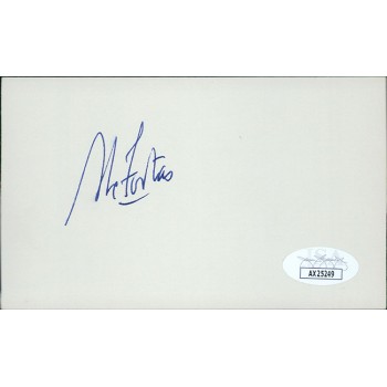 Abe Fortas Supreme Court Justice Signed 3x5 Index Card JSA Authenticated