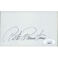 Pete Fountain Jazz Musician Clarinet Signed 3x5 Index Card JSA Authenticated