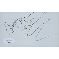 Clarence Frogman Henry Musician Signed 3x5 Index Card JSA Authenticated