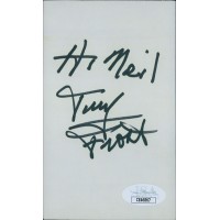Terry Frost Actor Signed 3x5 Index Card JSA Authenticated Personalized