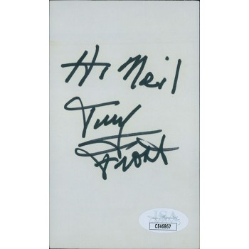 Terry Frost Actor Signed 3x5 Index Card JSA Authenticated Personalized