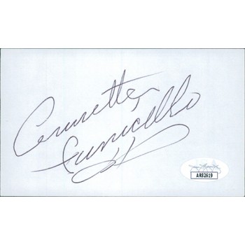 Annette Funicello Actress Signed 3x5 Index Card JSA Authenticated