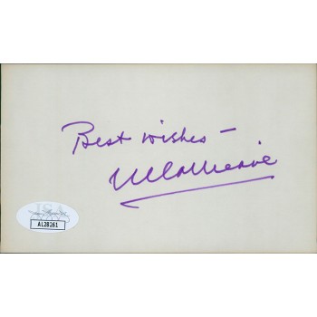 Eva Le Galliene Actress Writer Signed 3x5 Index Card JSA Authenticated