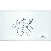 Art Garfunkel Singer Signed 3x5 Index Card JSA Authenticated Personalized