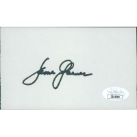 James Garner Actor Signed 3x5 Index Card JSA Authenticated