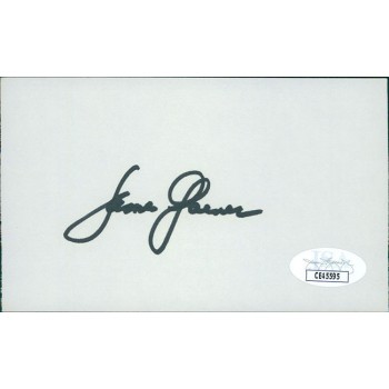 James Garner Actor Signed 3x5 Index Card JSA Authenticated