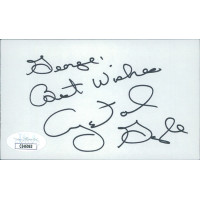 Crystal Gayle Singer Signed 3x5 Index Card JSA Authenticated Personalized