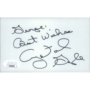 Crystal Gayle Singer Signed 3x5 Index Card JSA Authenticated Personalized