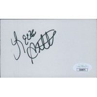 Leeza Gibbons Actress Talk Show Host Signed 3x5 Index Card JSA Authenticated