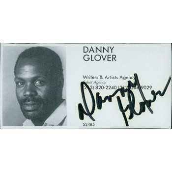 Danny Glover Actor Signed 2x3.5 Directory Cut JSA Authenticated