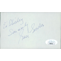 Gale Gordon Actor Signed 3x5 Index Card JSA Authenticated Personalized Shirley