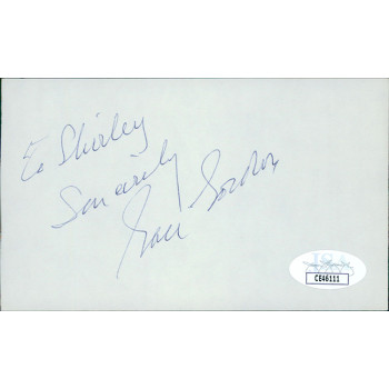 Gale Gordon Actor Signed 3x5 Index Card JSA Authenticated Personalized Shirley