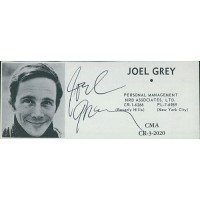 Joel Grey Actor Signed 2x4.5 Directory Cut JSA Authenticated