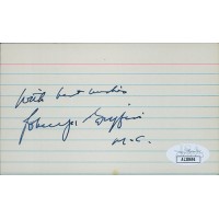 Robert P. Griffin Michigan Congressman Senator Signed 3x5 Index Card JSA Authen