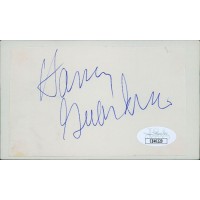 Harry Guardino Actor Signed Cut Onto 3x5 Index Card JSA Authenticated