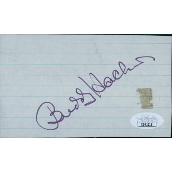 Buddy Hackett Actor Signed 3x5 Cut Page JSA Authenticated