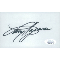 Larry Hagman Actor Signed 3x5 Index Card JSA Authenticated Larry Hagman Actor Signed 3x5 Index Card JSA Authenticated