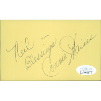 Connie Haines Actress Singer Signed 3x5 Index Card JSA Authenticated Connie Haines Actress Singer Signed 3x5 Index Card JSA Authenticated