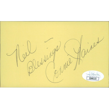Connie Haines Actress Singer Signed 3x5 Index Card JSA Authenticated Connie Haines Actress Singer Signed 3x5 Index Card JSA Authenticated
