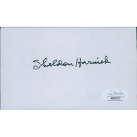 Sheldon Harnick Songwriter Signed 3x5 Index Card JSA Authenticated