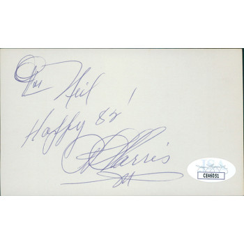 Phil Harris Actor Signed 3x5 Index Card JSA Authenticated Personalized Phil Harris Actor Signed 3x5 Index Card JSA Authenticated Personalized