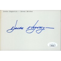 Drake Hogestyn Actor Signed 4x6 Index Card JSA Authenticated