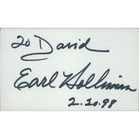 Earl Holliman Actor Signed 3x5 Index Card JSA Authenticated Personalized Earl Holliman Actor Signed 3x5 Index Card JSA Authenticated Personalized