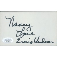 Ernie Hudson Actor Signed 3x5 Index Card JSA Authenticated