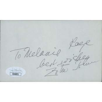 Zita Johann Actress Signed 3x5 Index Card JSA Authenticated Personalized