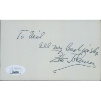 Zita Johann Actress Signed 3x5 Index Card JSA Authenticated Personalized